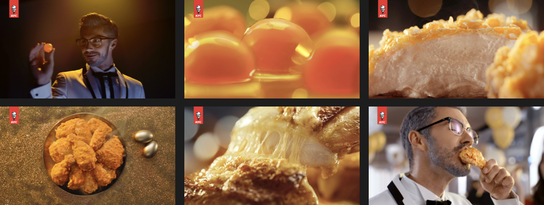 KFC — “鹹蛋黃金系列” stills